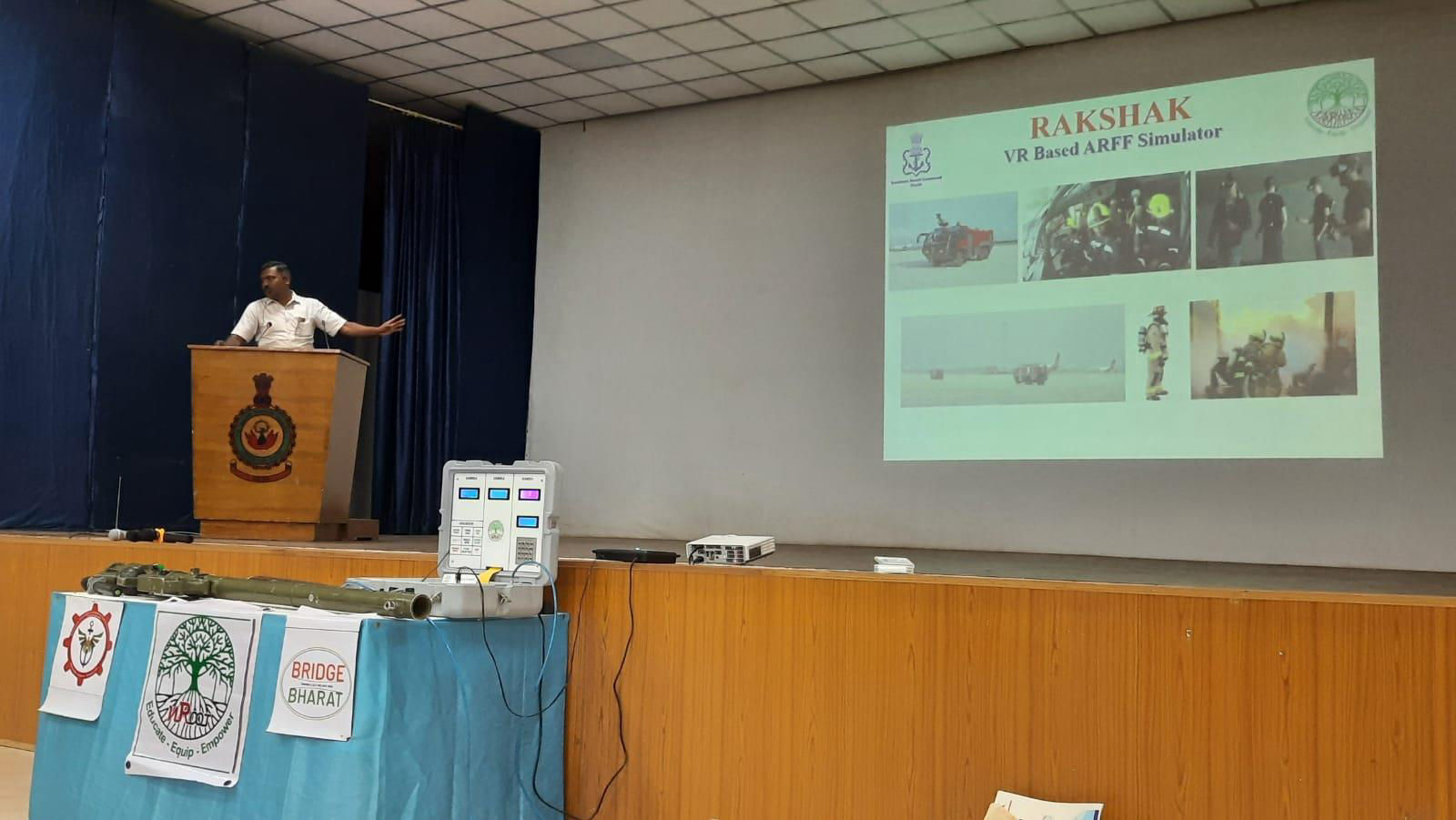 Briefing Military Officials at Kovai airbase about Capabilities of Industry & Academia in TN